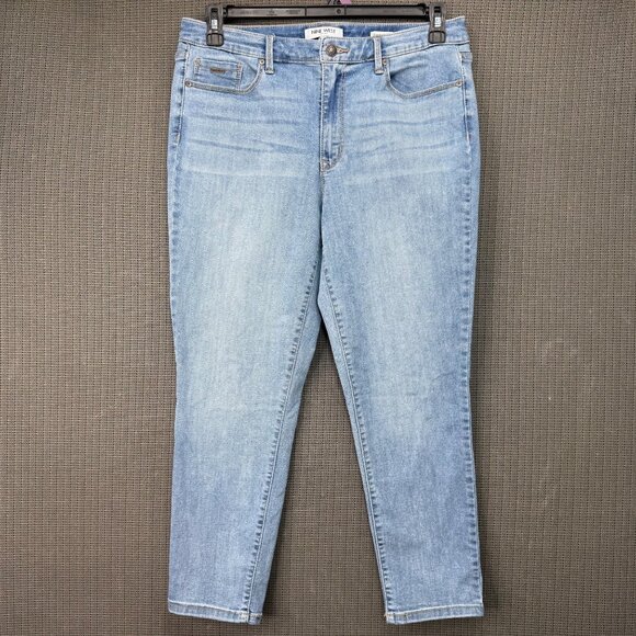 Nine West Womens Size 10 Blue Gramercy Crop Jeans Light Wash Denim - Picture 1 of 11